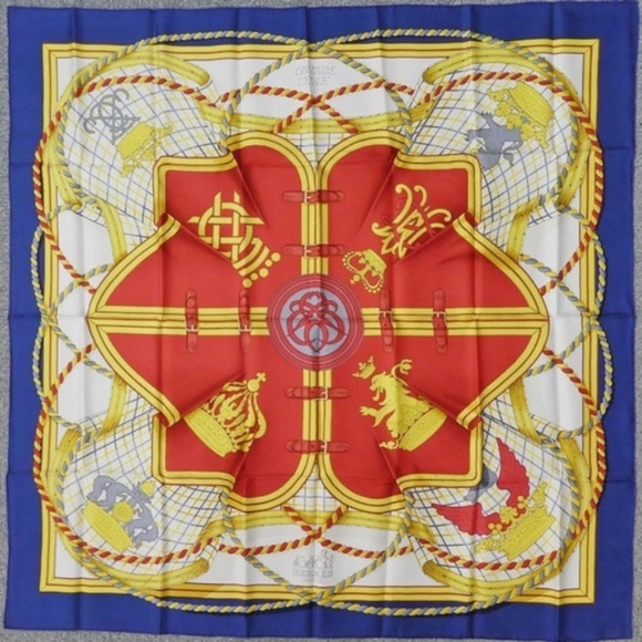 Hermes Accessories - 100% Auth Hermes "Grande Tenue" 100% Silk Scarf